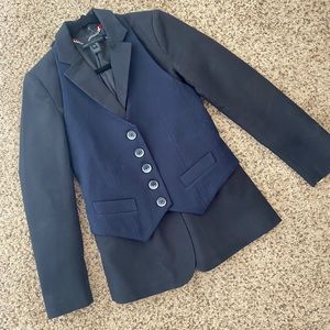 Marc Jacobs Vest Blazer Xs Black and Blue